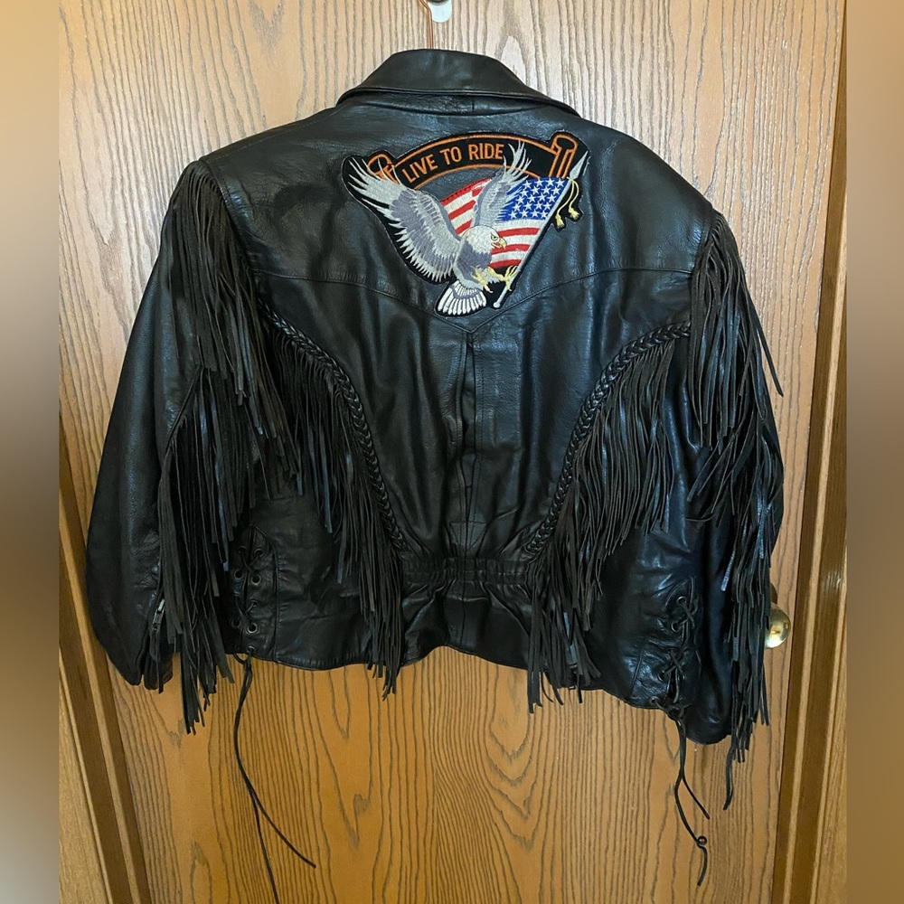 Finge Riding Black Genuine Leather Jacket